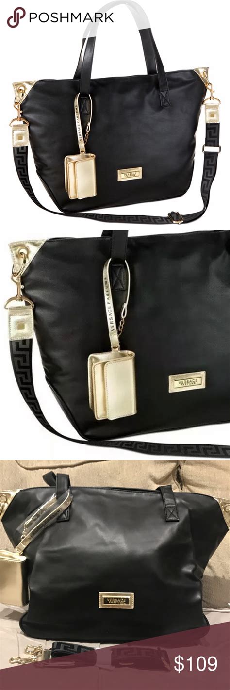 versace perfume bag mens|versace parfums black tote bag.